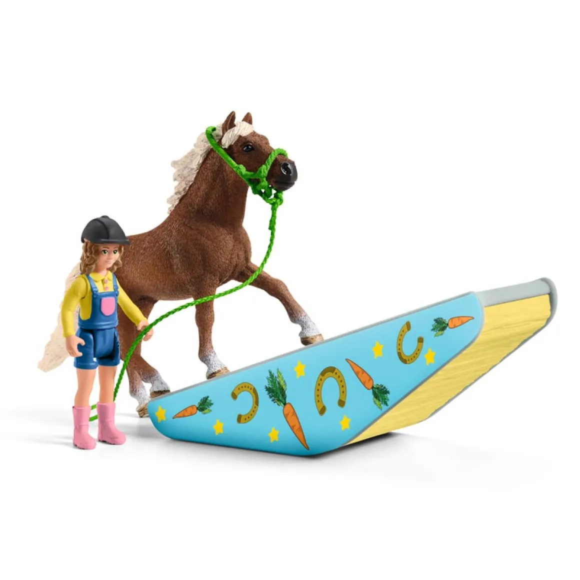Pony Agility Training Set by Schleich includes 26 pieces
