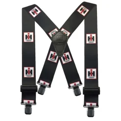 45" IH Black 2" Clip-on Suspenders