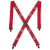 52" IH Red 2" Clip-on Suspenders