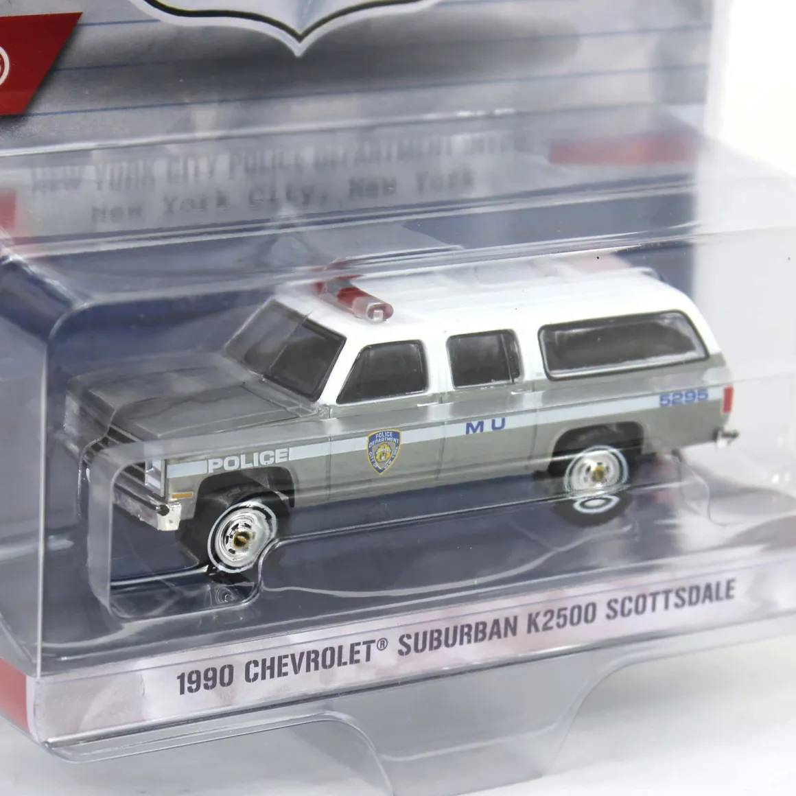 Raw Chase Unit ~ 1/64 1990 Chevrolet Suburban K2500 Scottsdale, NYPD, Hot Pursuit Series 46