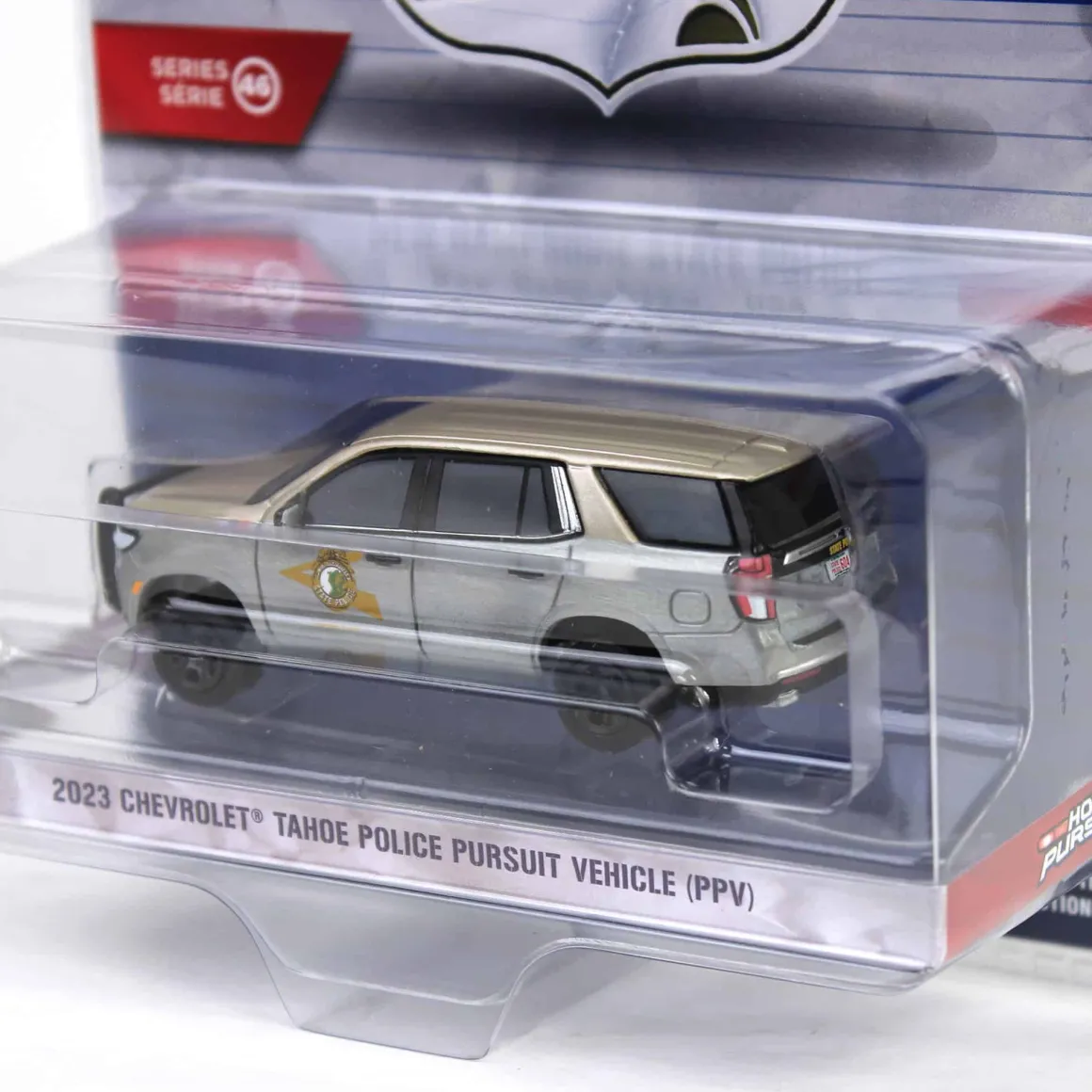 Raw Chase Unit ~ 1/64 2023 Chevrolet Tahoe Police Pursuit Vehicle (PPV), New Hampshire State Police, Hot Pursuit Series 46