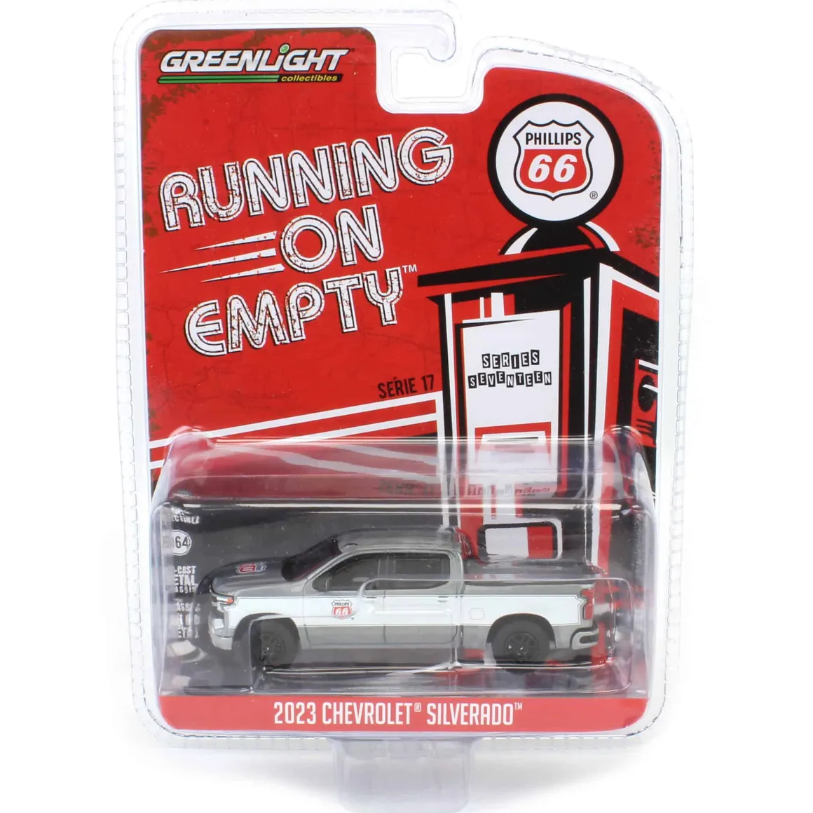 Raw Chase Unit ~ 1/64 2023 Chevrolet Silverado, Phillips 66, Running on Empty Series 17