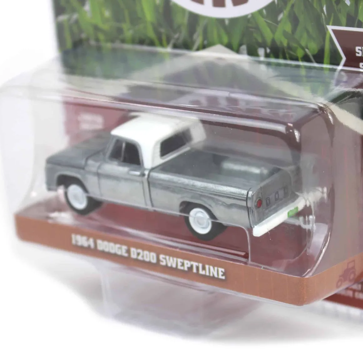 Raw Chase Unit ~ 1/64 1964 Dodge D-200 Sweptline, Turf Green & White, Down on the Farm Series 10