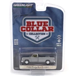 Raw Chase Unit ~ 1/64 1982 Dodge Ram D-250, DOT Orange, Blue Collar Series 13