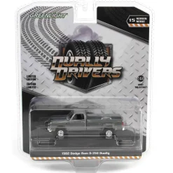 Raw Chase Unit ~ 1/64 1982 Dodge Ram D350 Dually, Construction Yellow, Dually Drivers Series 15