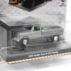 Raw Chase Unit ~ 1/64 1982 Dodge Ram D350 Dually, Construction Yellow, Dually Drivers Series 15