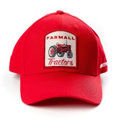 Red Farmall Tractors Side Embroidery Hat