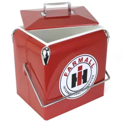 Red IH Farmall Retro Metal Cooler