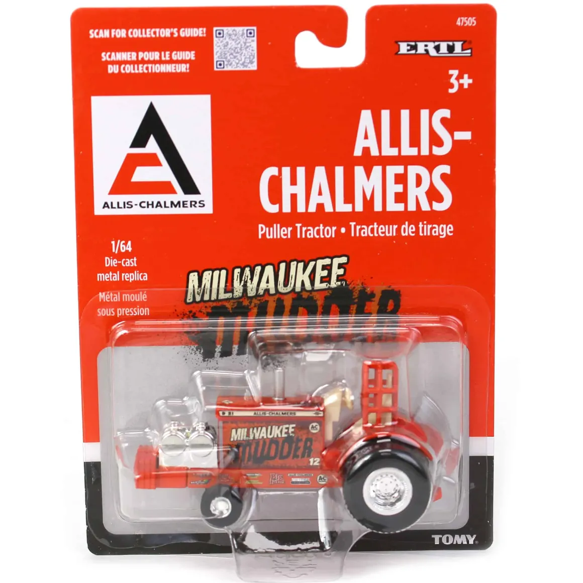Sealed Case of 12 ~ 1/64 Allis Chalmers "Old Flame" & "Milwaukee Mudder" Pulling Tractors