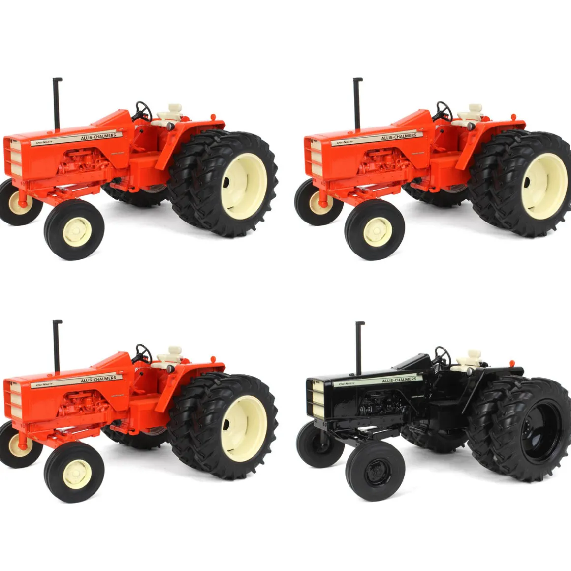 Sealed Case of 4 ~ 1/16 Allis Chalmers One-Ninety with Rear Duals, 2023 National Farm Toy Museum