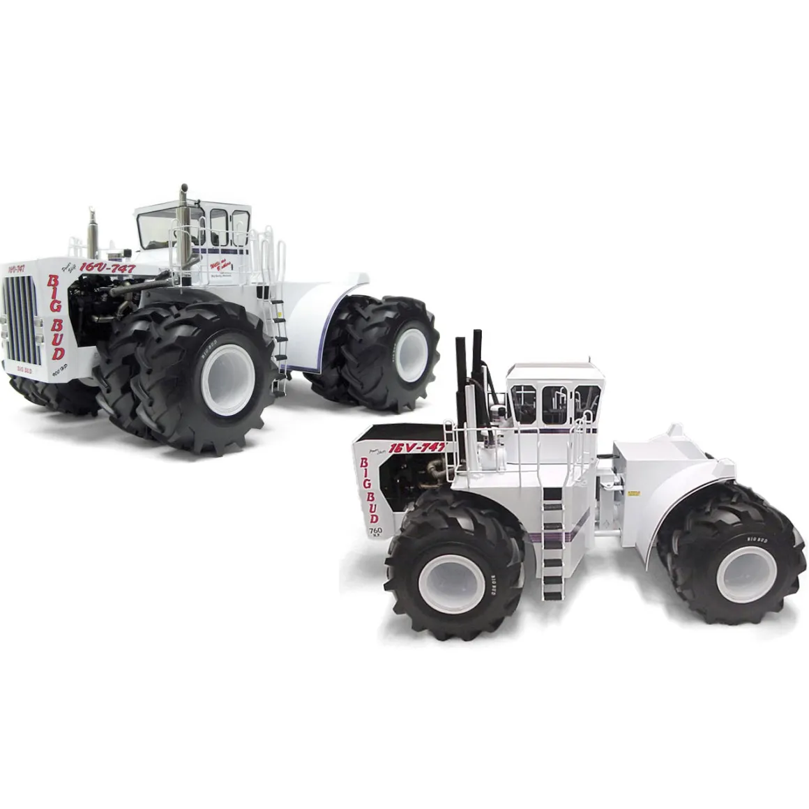 Set of 2 ~ 1/16 Big Bud 760 H.P. & 900 H.P. Tractors, Toy Farmer Editions