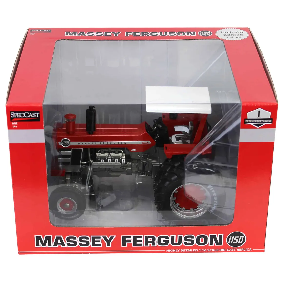 Set of 2 ~ 1/16 Massey Ferguson 1150 with Firestone Tires