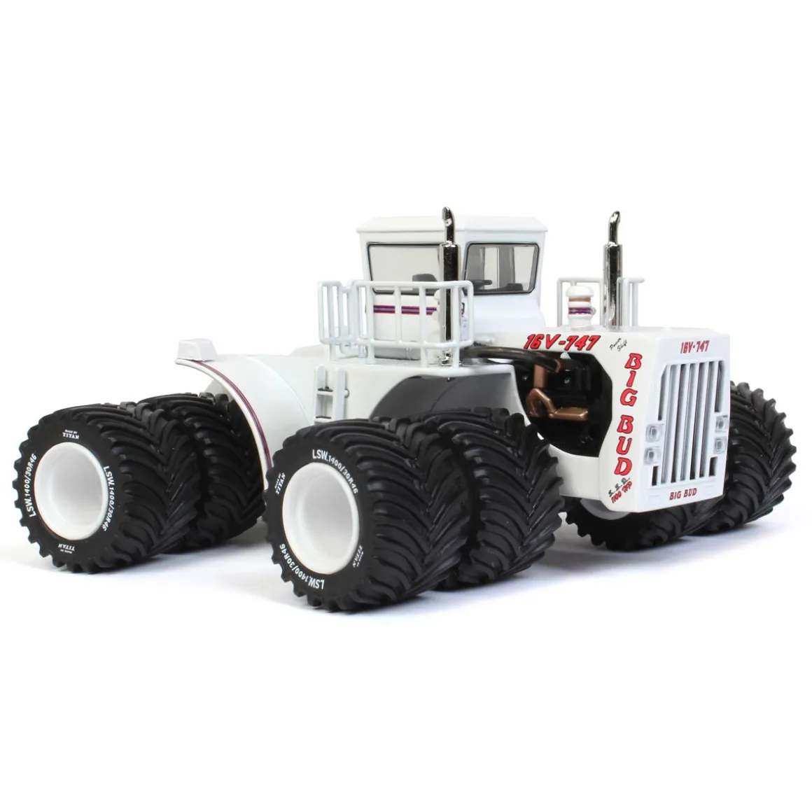 Signed ~ 1/64 High Detail Big Bud 16V-747 Silver Series Detroit 1100 HP Titan LSW Goodyear Tire Edition