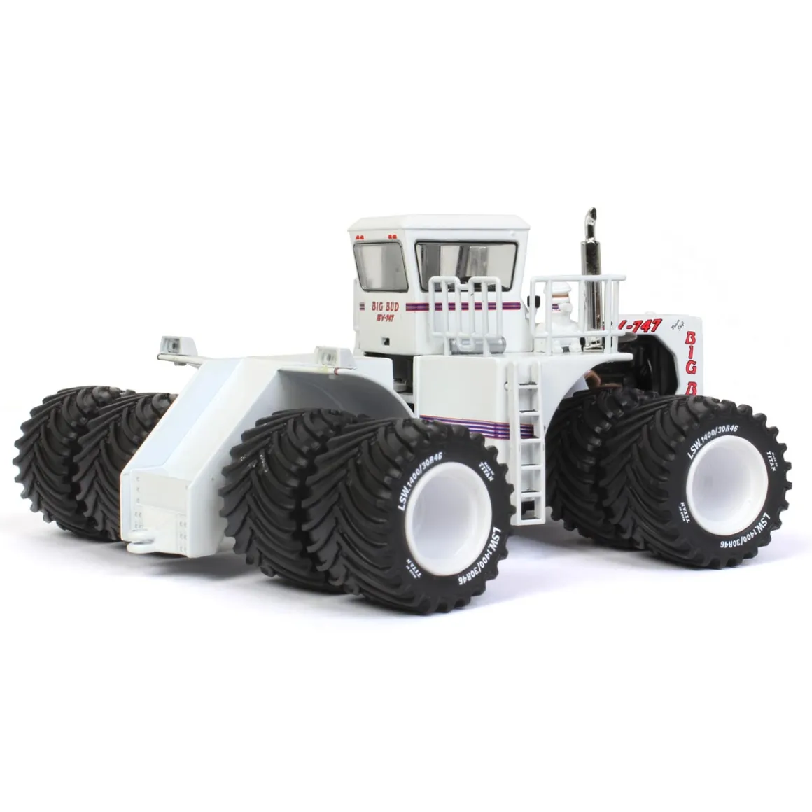 Signed ~ 1/64 High Detail Big Bud 16V-747 Silver Series Detroit 1100 HP Titan LSW Goodyear Tire Edition
