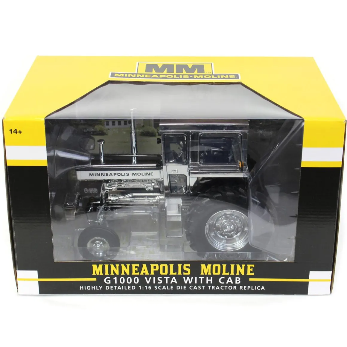 Silver Chrome Unit ~ 1/16 High Detail Minneapolis Moline G1000 Vista 2WD with Cab
