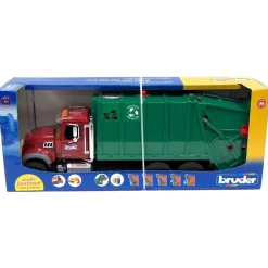 1/16th Bruder MACK Granite Rear Loading Garbage Truck & Hard Hat by Bruder
