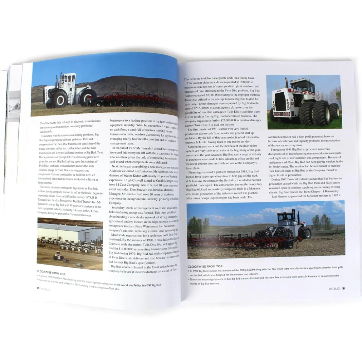 The Big Bud Tractor Story 146 Page Book by Peter D. Simpson
