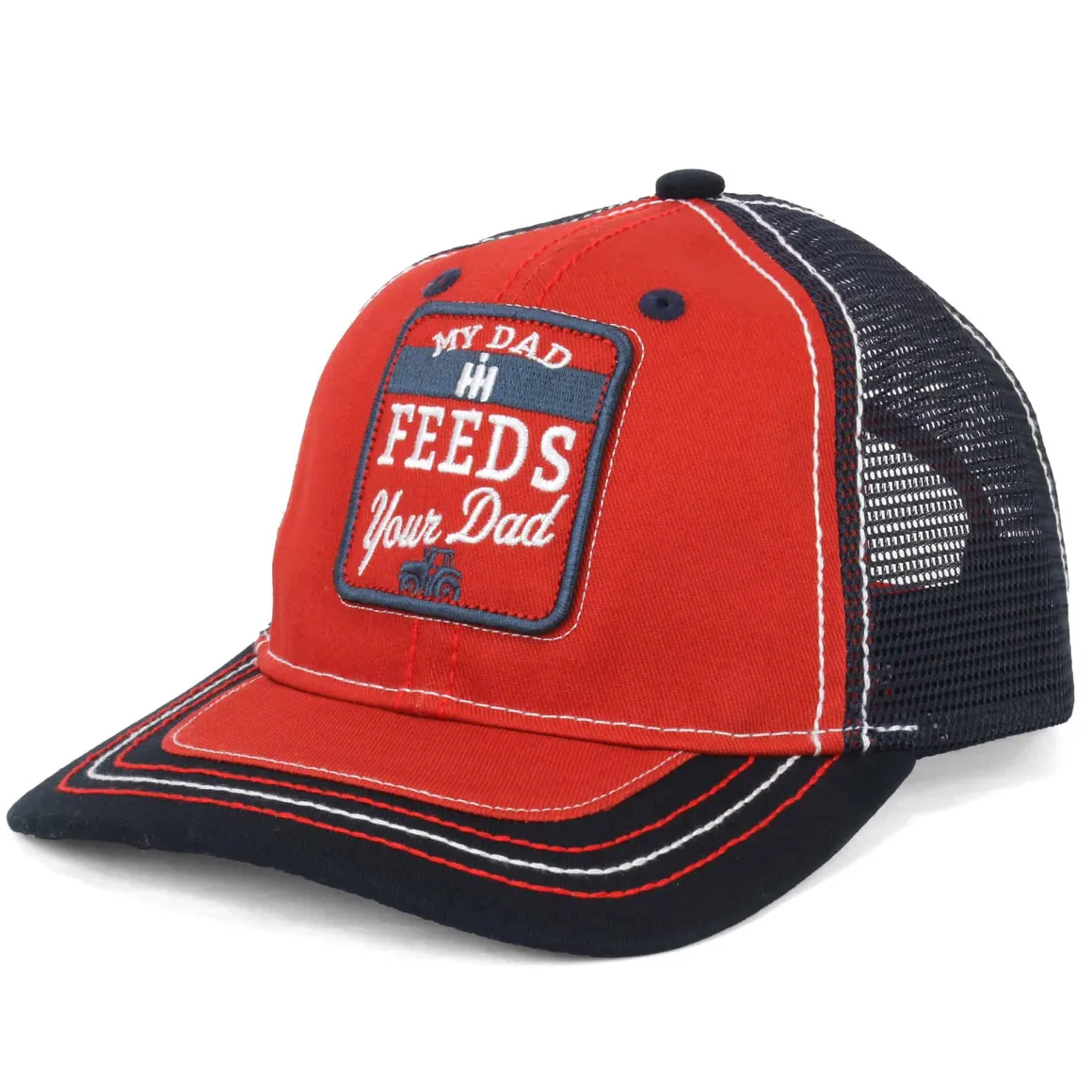 Toddler International Harvester My Dad Feeds Your Dad Trucker Cap