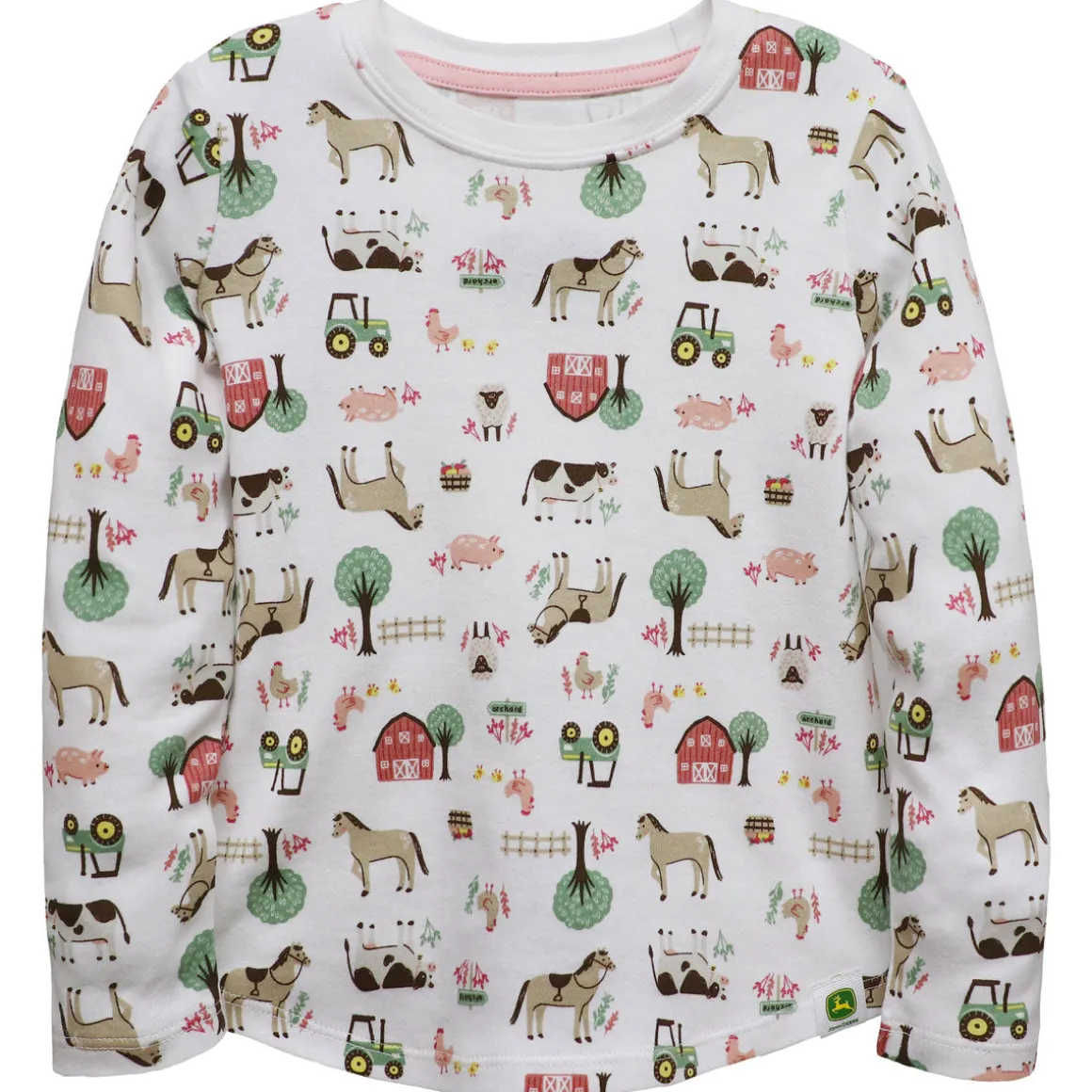 Toddler John Deere Farm Animals Longsleeve Shirt