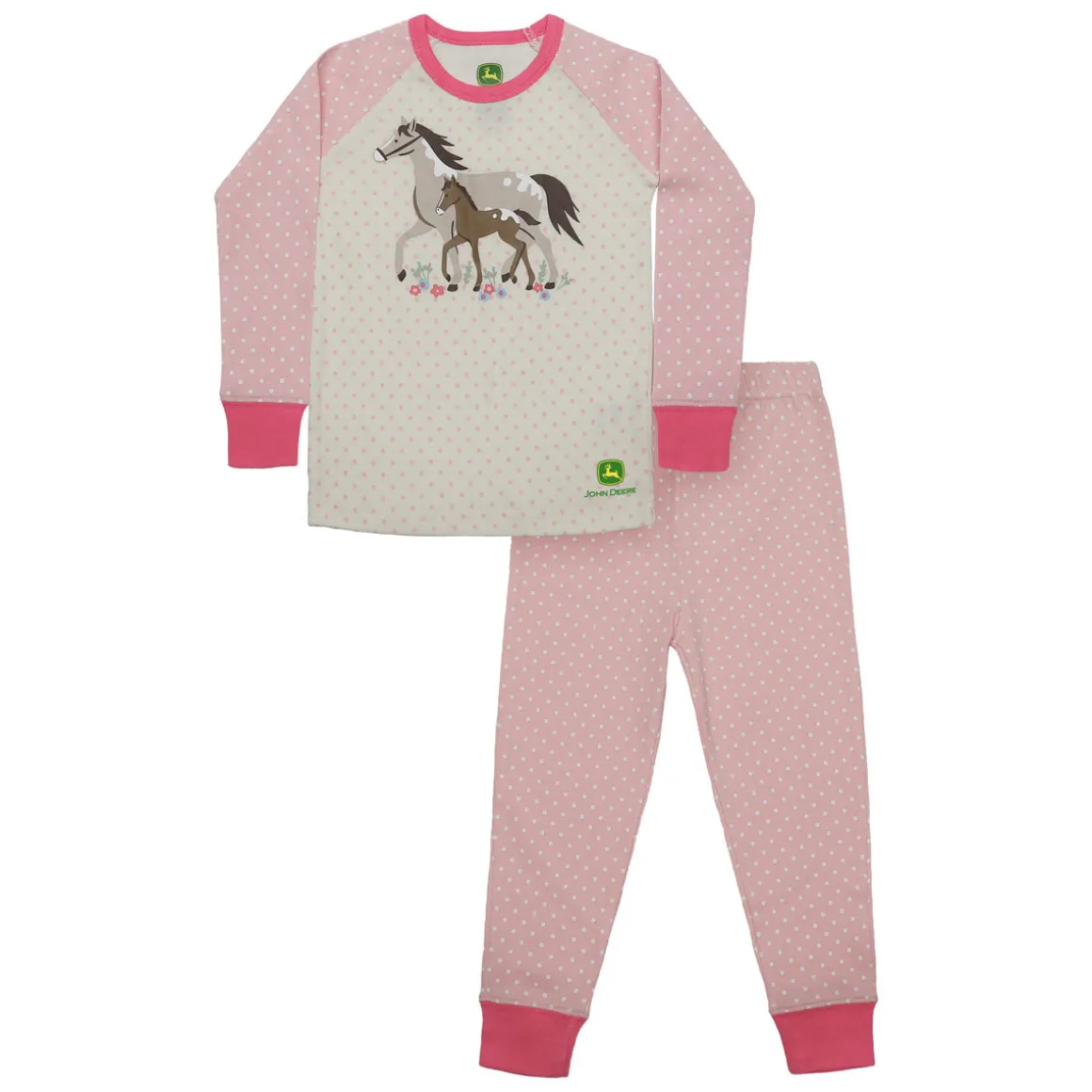 Toddler John Deere Mama & Foal Polka Dots Pajama Set