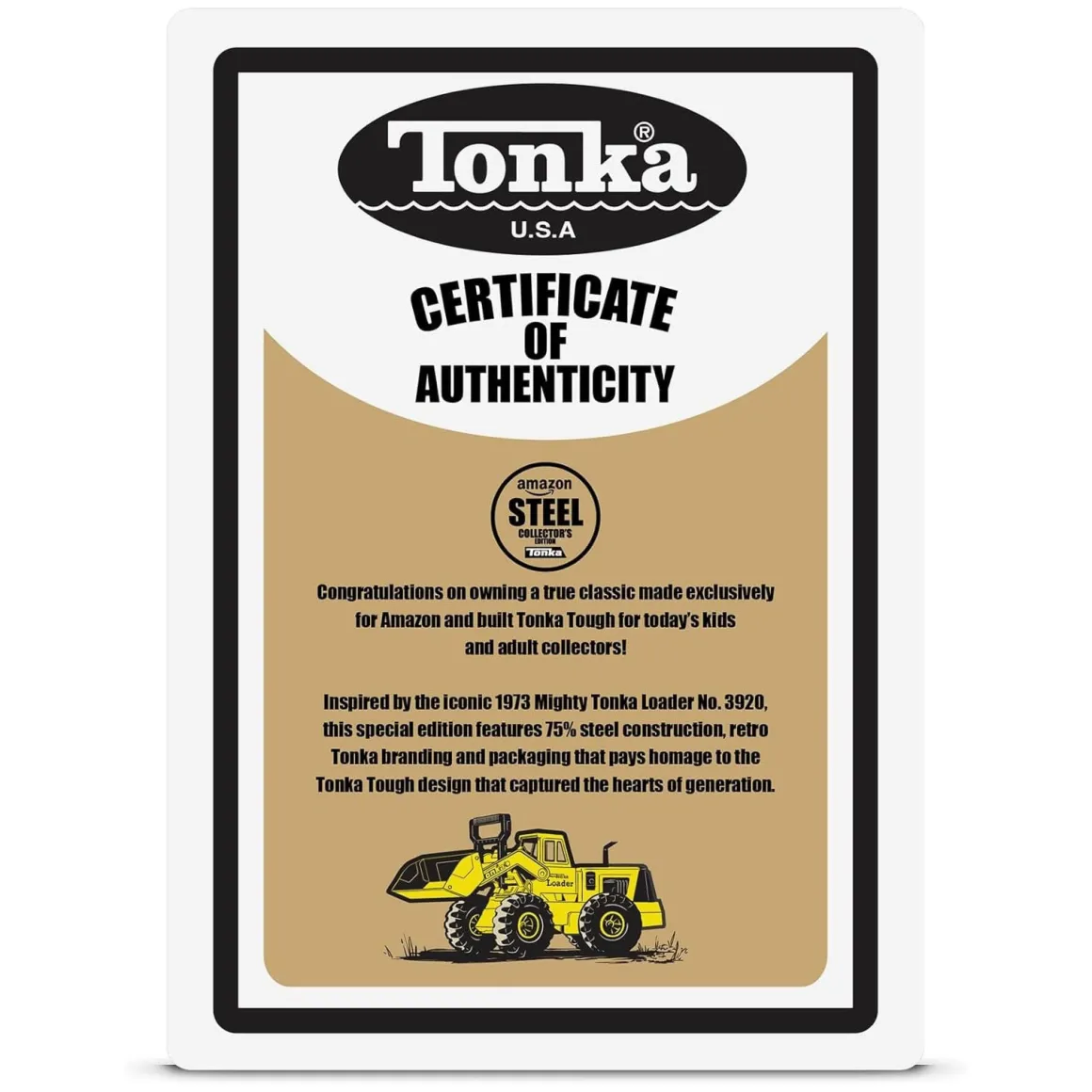 Tonka Front Loader, Retro Collector's Edition