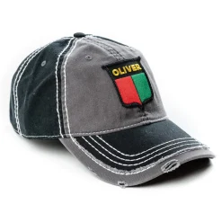 Vintage Oliver Logo Gray and Black Distressed Hat