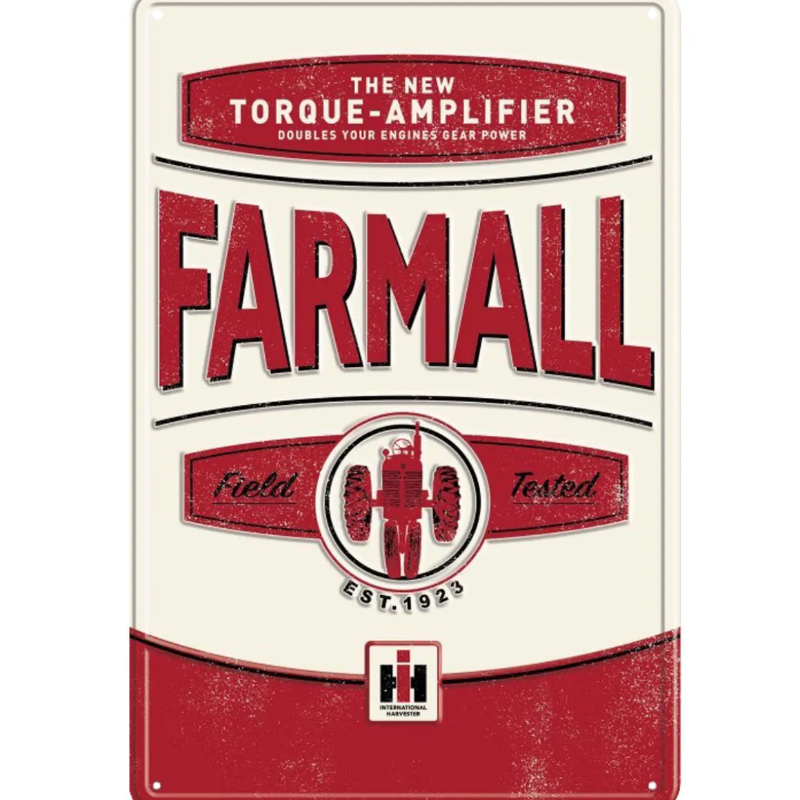 Vintage Style Farmall Torque Amplifier Tin Sign