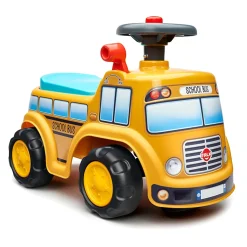 Yellow School Bus Ride-on and Push-along Toy Vehicle by Falk