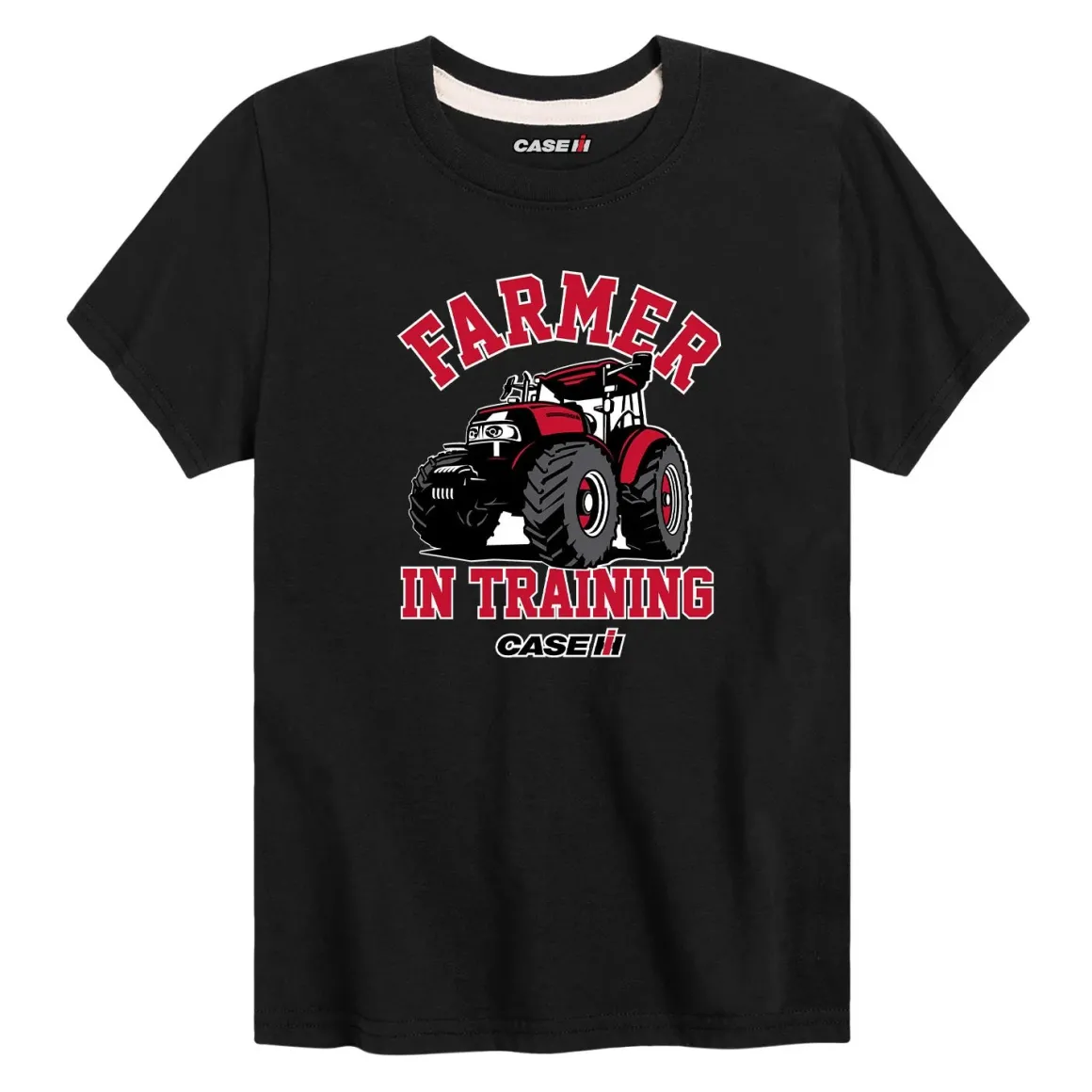 Youth Case IH Farmer in Training Black Short Sleeve T-Shirt