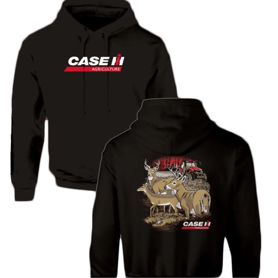 YOUTH Case IH Magnum in Field Black Hooded Sweatshirt