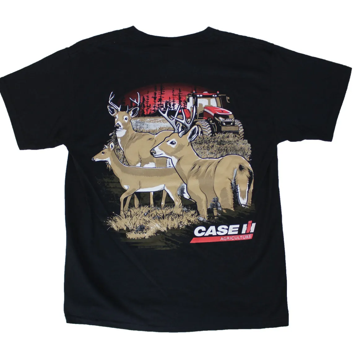 YOUTH Case IH Magnum in Field Black Short Sleeve T-shirt