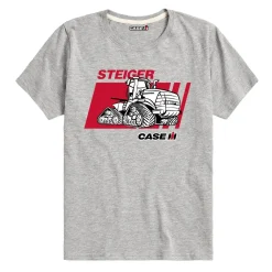 Youth Case IH Steiger Quadtrac Heather Gray Short Sleeve T-Shirt
