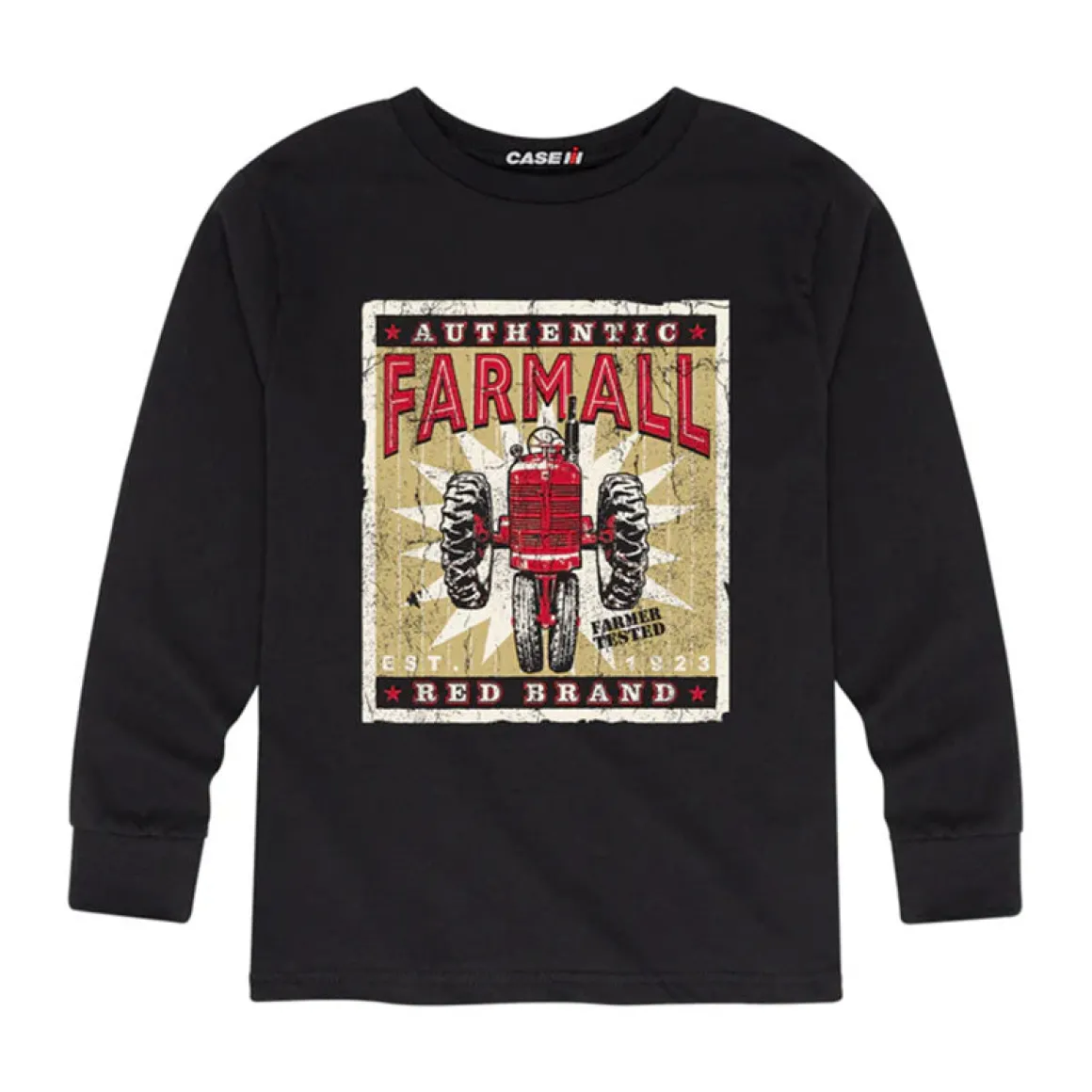 Youth Farmall Farmer Tested Long Sleeve Shirt