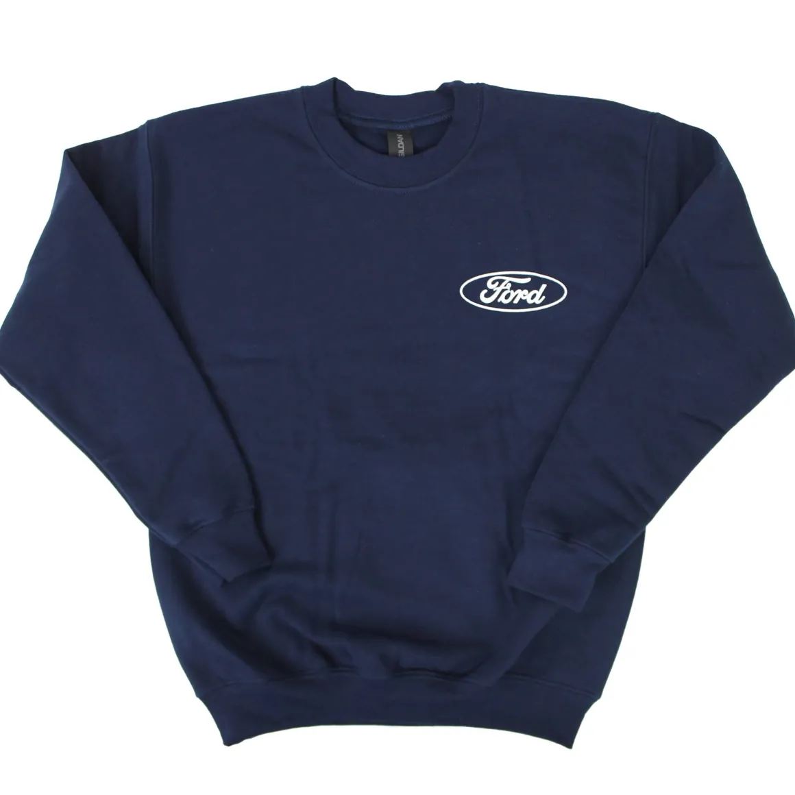 Youth Ford FW-30 with Wing Disk Navy Crew Neck Sweatshirt