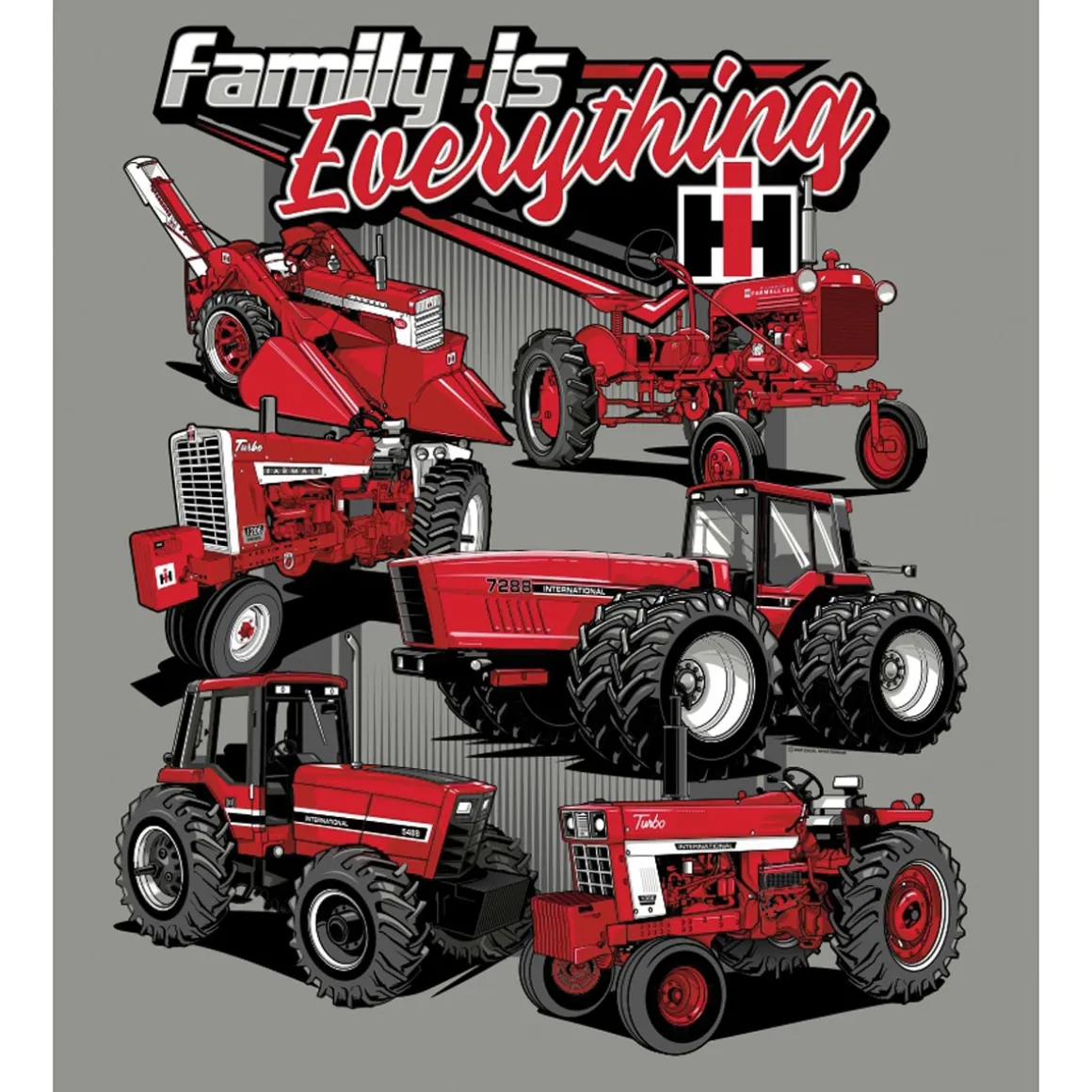 Youth IH Family is Everything Gray Short Sleeve T-Shirt
