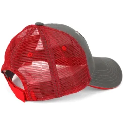 Youth International Harvester Gray Hat with Red Mesh Back