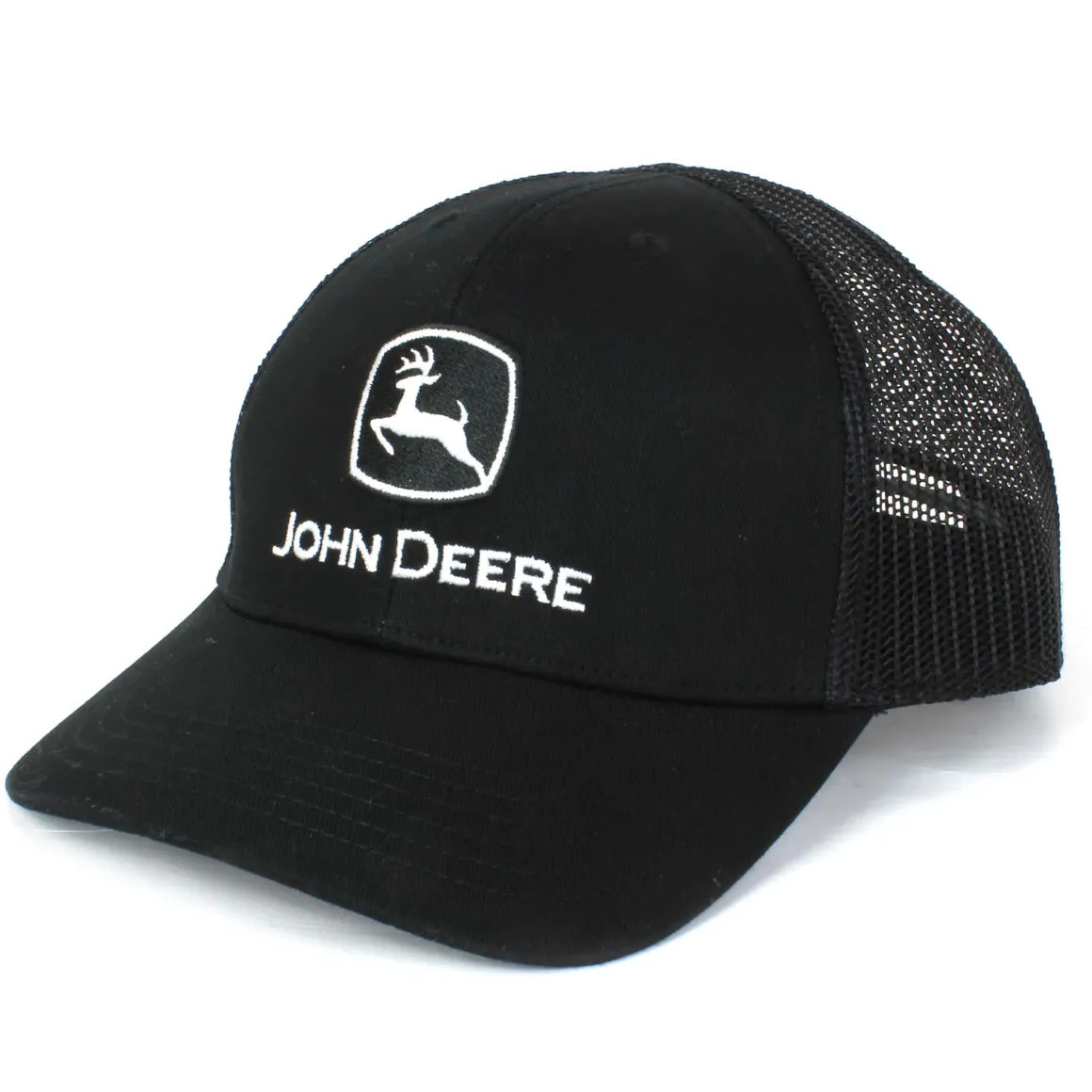 Youth John Deere Black Mesh Back Hat