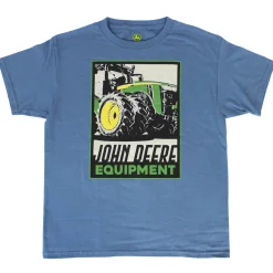 Youth John Deere Equipment Blue Short Sleeve T-Shirt