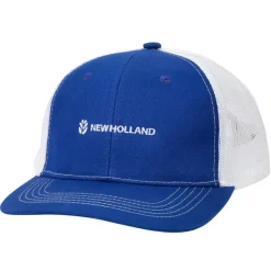 YOUTH New Holland Blue & White Snapback Trucker Cap